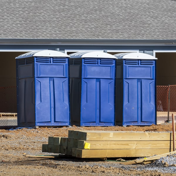 what is the expected delivery and pickup timeframe for the portable toilets in Squire West Virginia